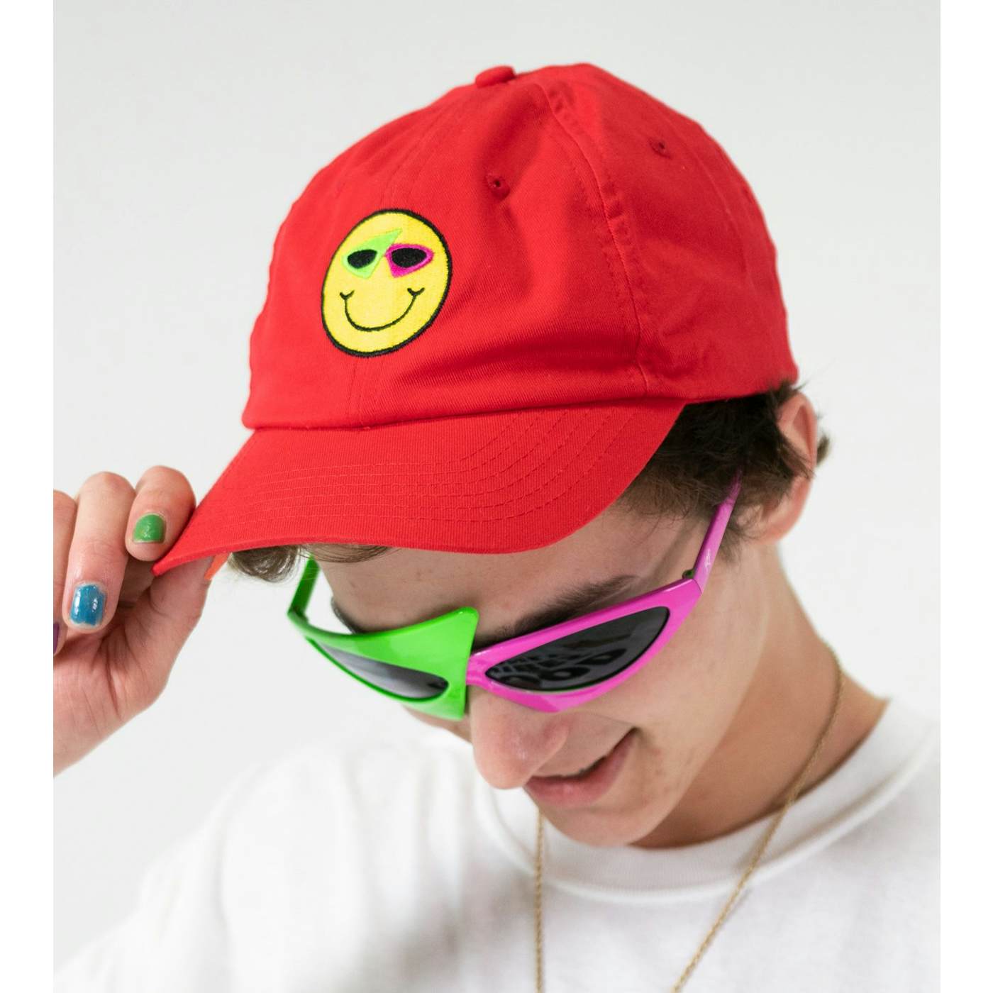 Roy Purdy Smiley Hat Red
