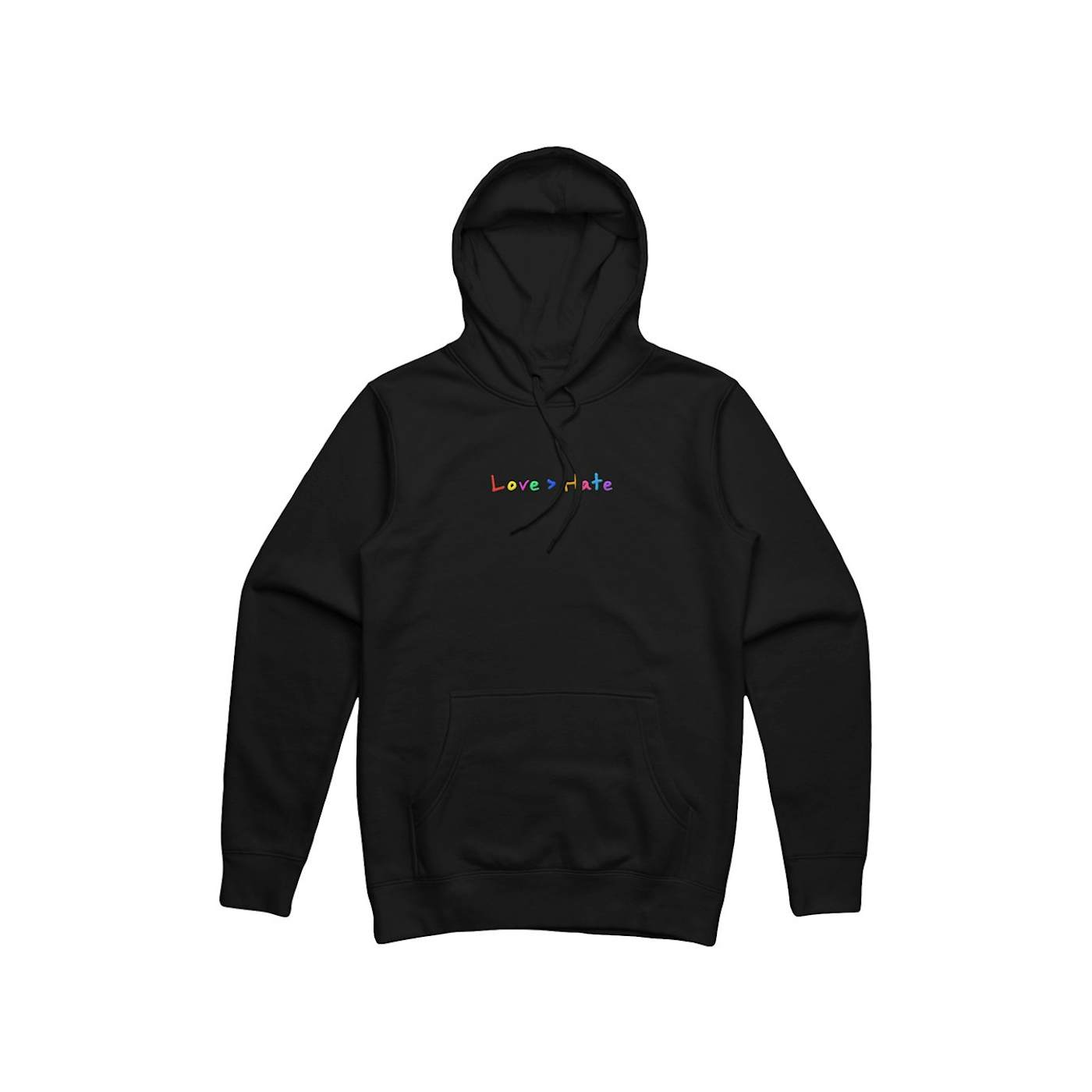 Roy Purdy Love > Hate Embroidered Black Hoodie