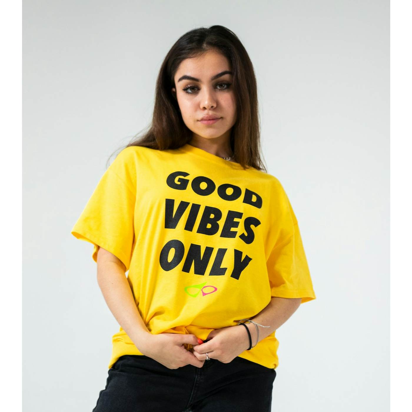 Roy Purdy Good Vibes Only Tee Yellow
