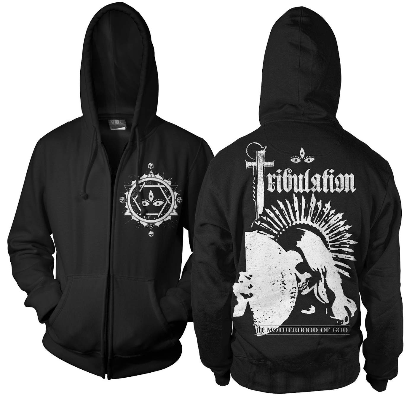 Tribulation Motherhood of God Zip-Up Hoodie (Black)