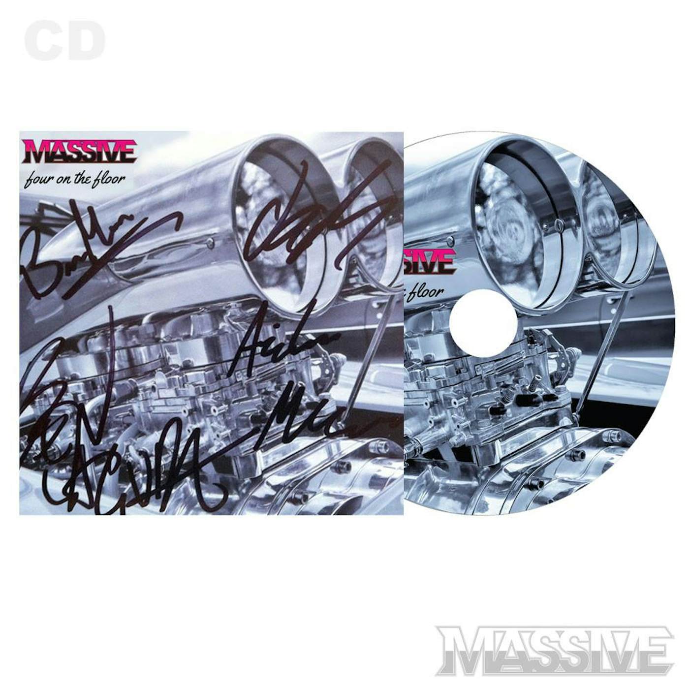 Massive Four On The Floor CD EP - Signed