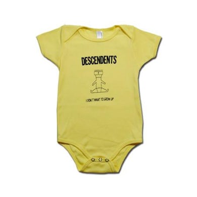 Descendents I Don't Want To Grow Up Onesie Yellow