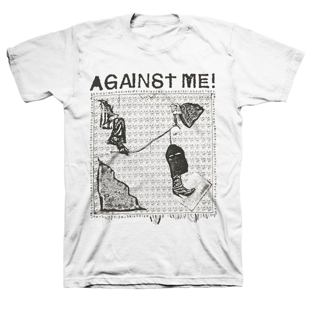 Against Me Modern Art T Shirt White