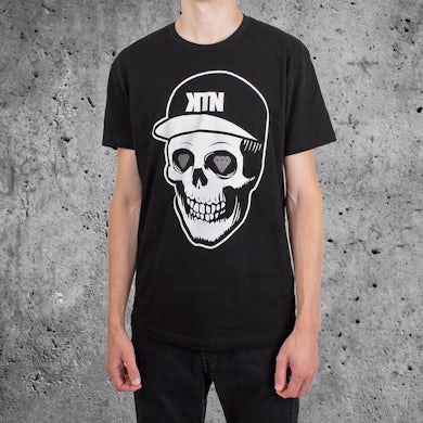 Kill The Noise 'Skull - Foil Eyes' T-Shirt - Black
