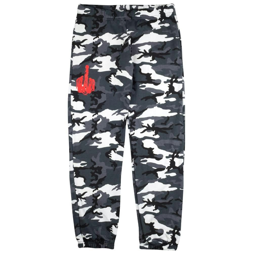 snow camo sweatpants