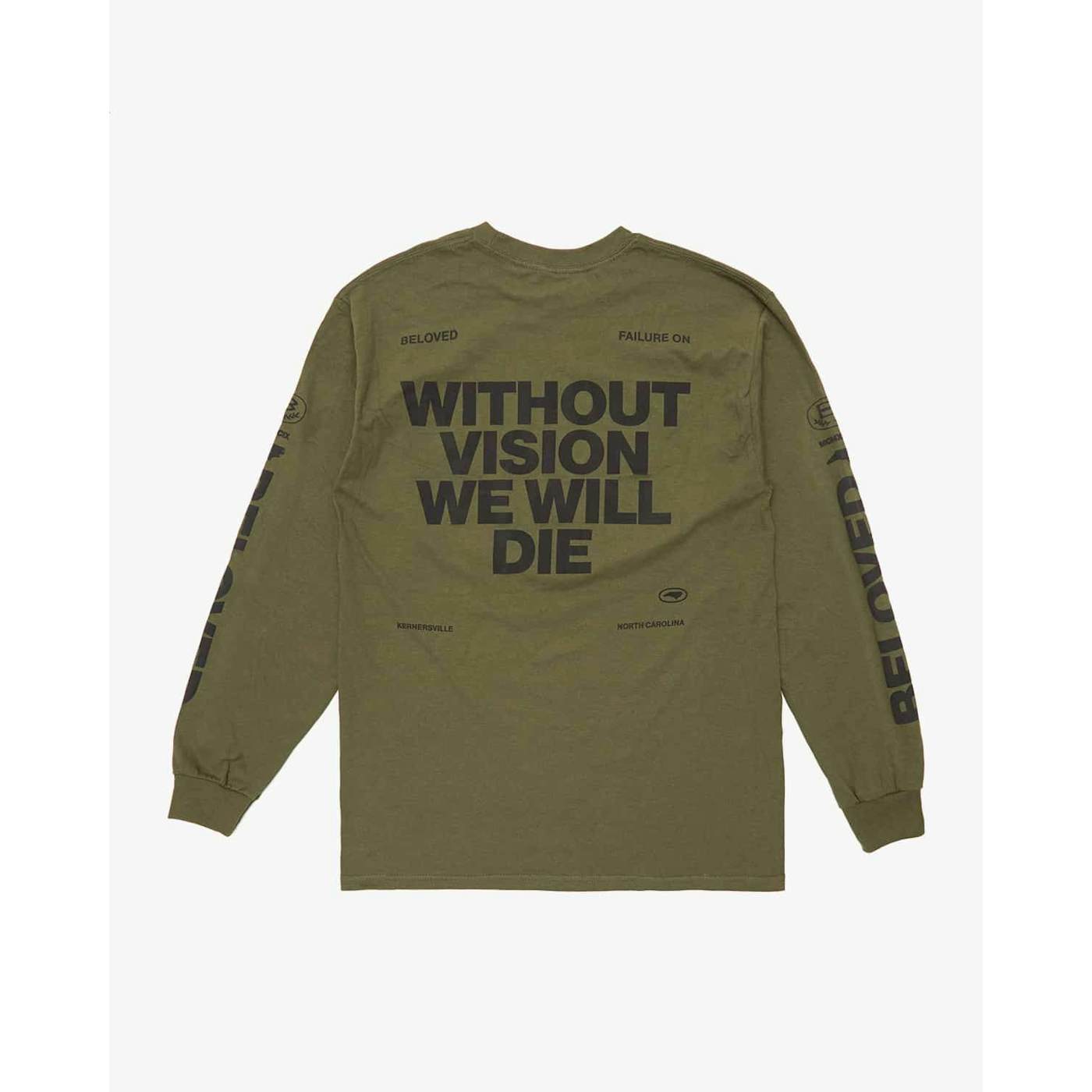 The Beloved 'Vision' Long Sleeve Tee - Military Green