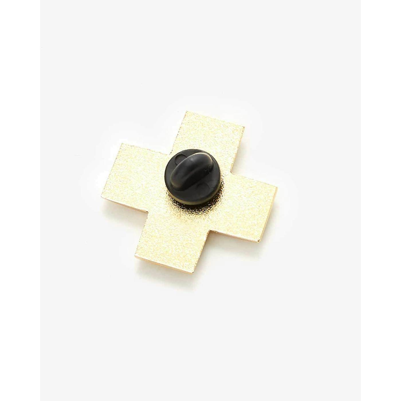 The Beloved 'Cross' Enamel Pin - Black/Gold