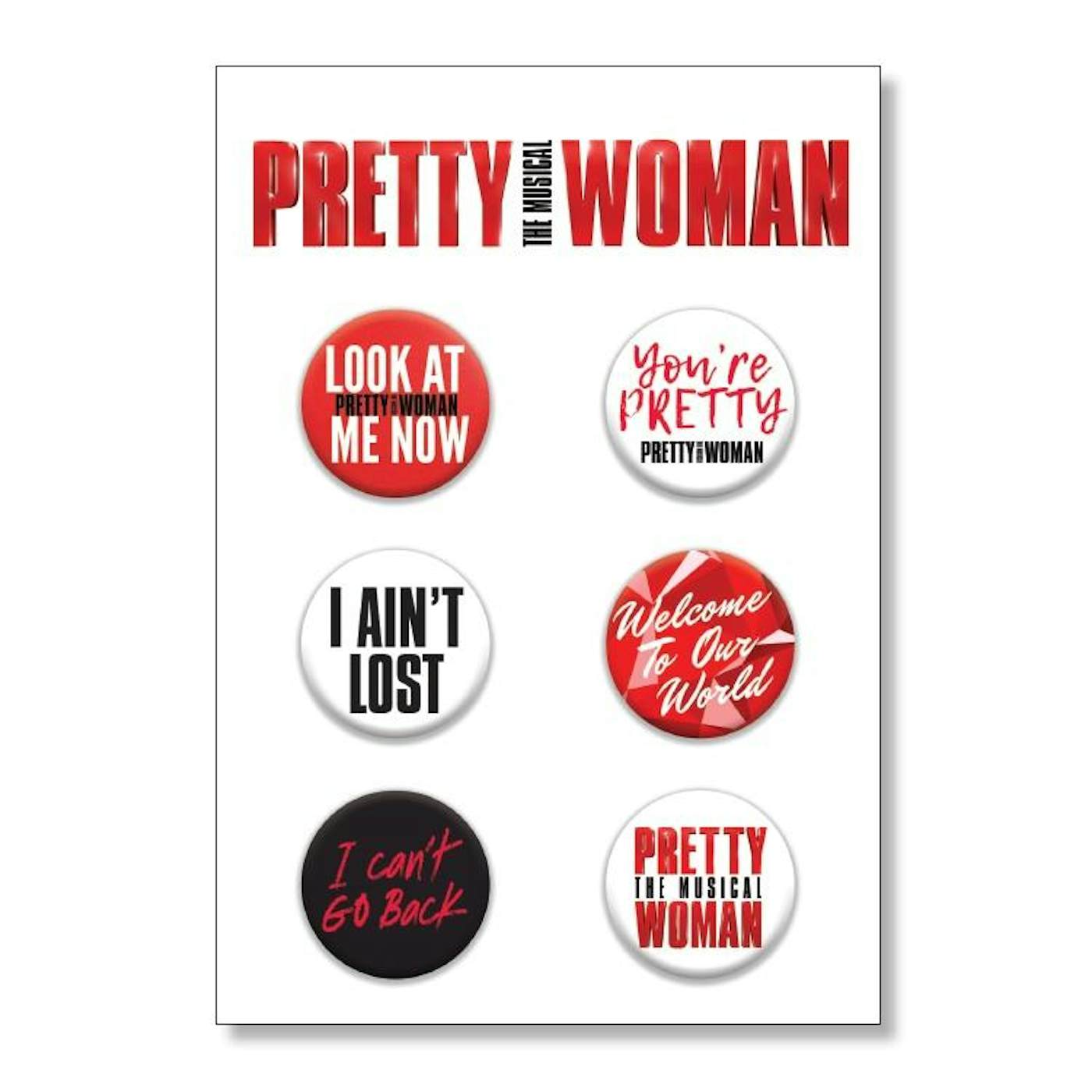 PRETTY WOMAN Button Set