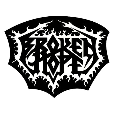BROKEN HOPE Embroidered Die Cut Logo Patch