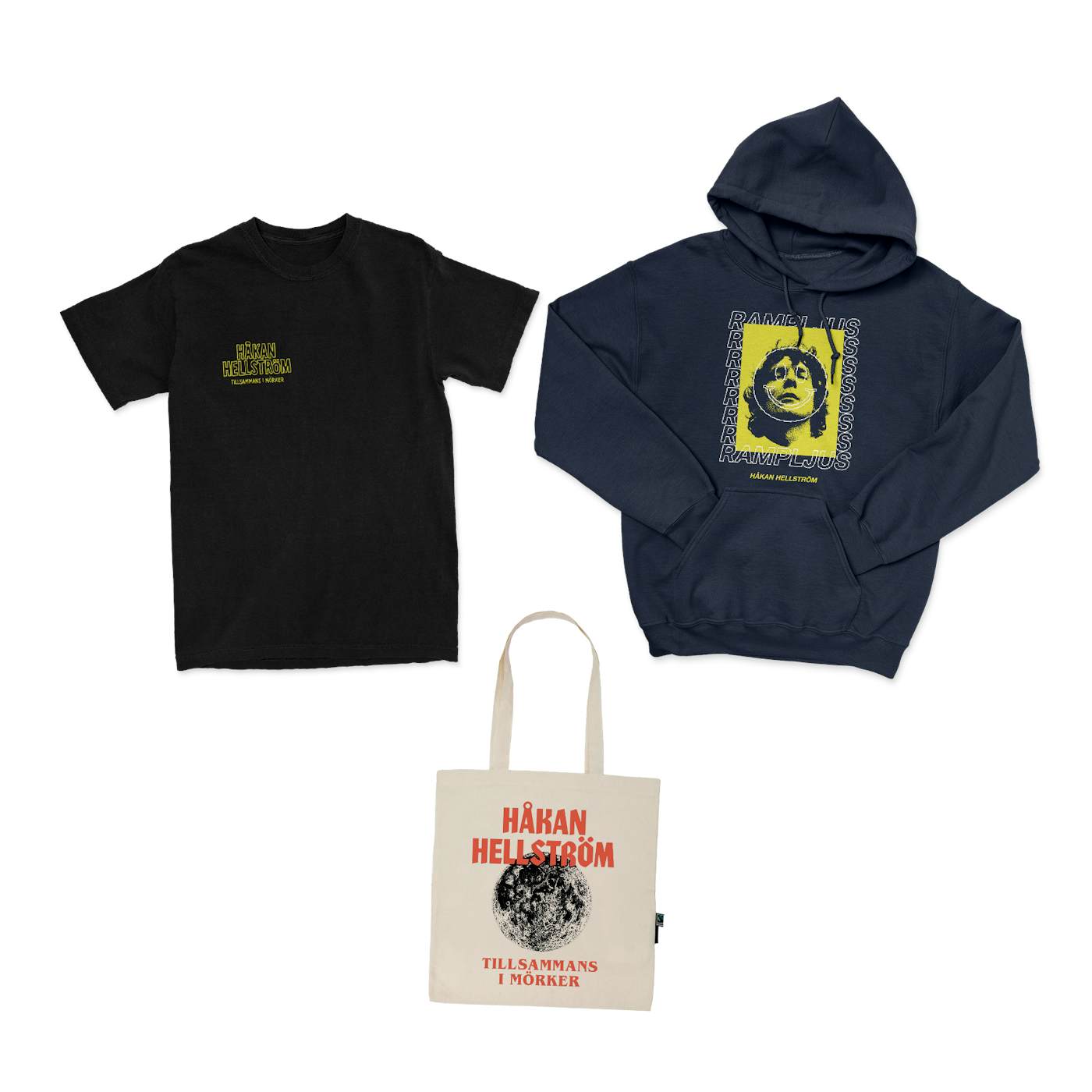 Håkan Hellström Paket - Hoodie + T-shirt + Tygpåse