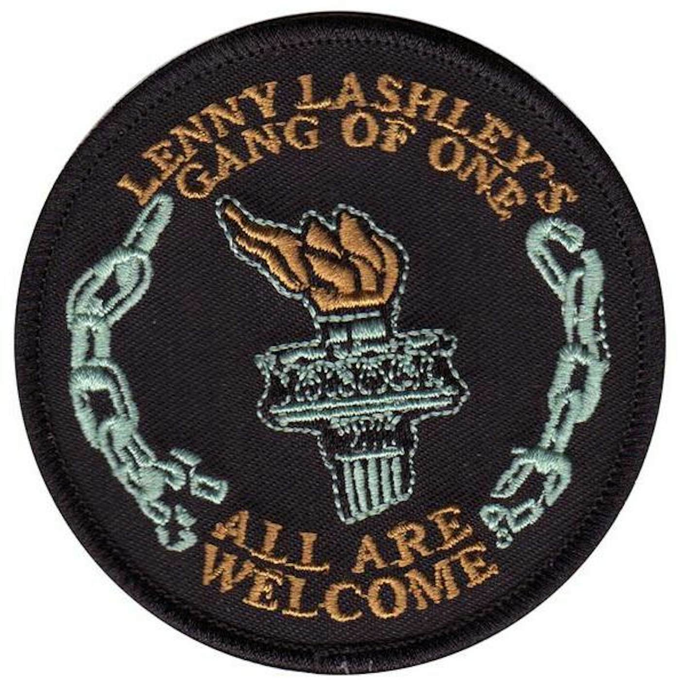 Lenny Lashley's Gang of One Lenny Lashley Gang of One - All Are Welcome - Circle Torch - Patch - Embroidered - 3"
