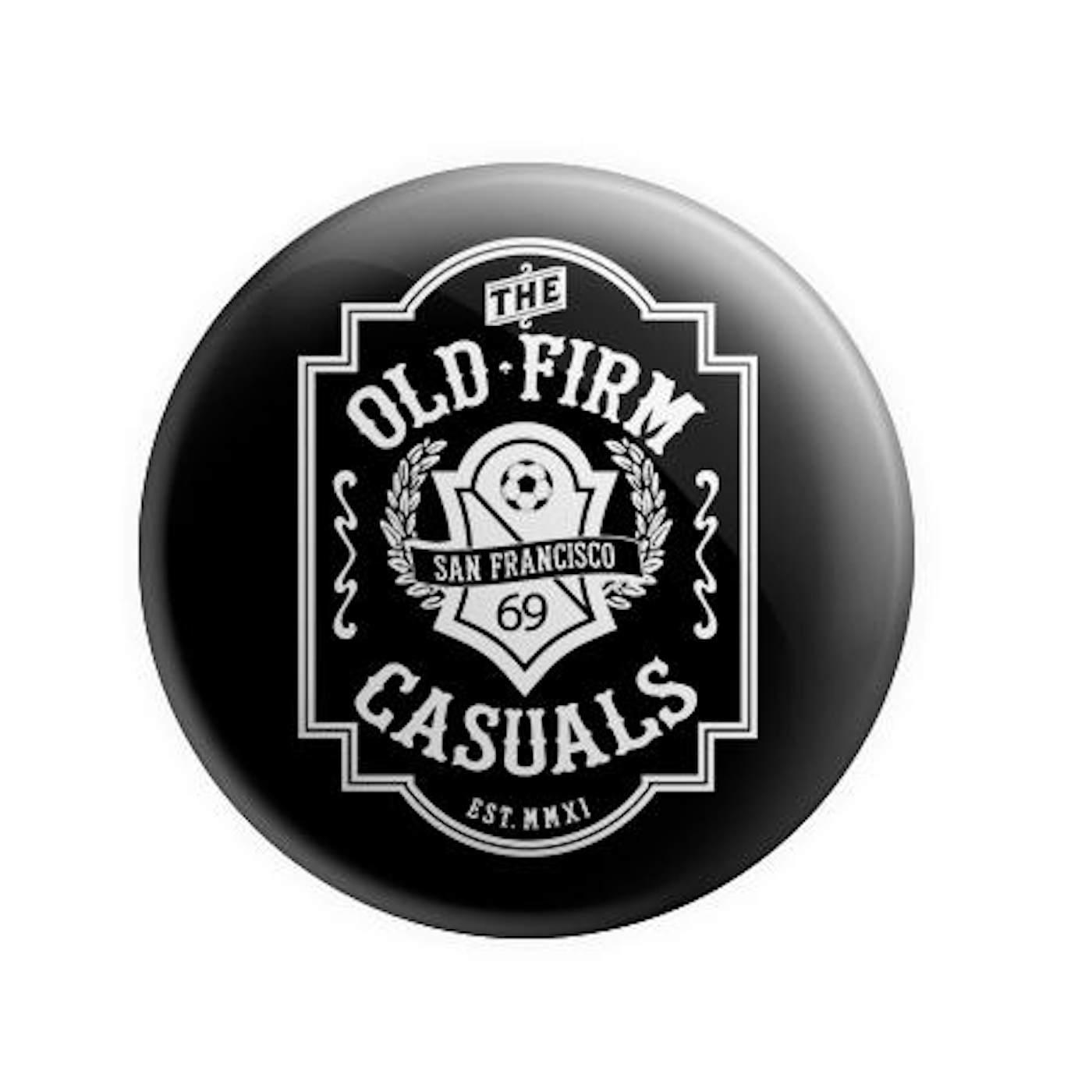 The Old Firm Casuals - Soccer Crest - 1'' Button