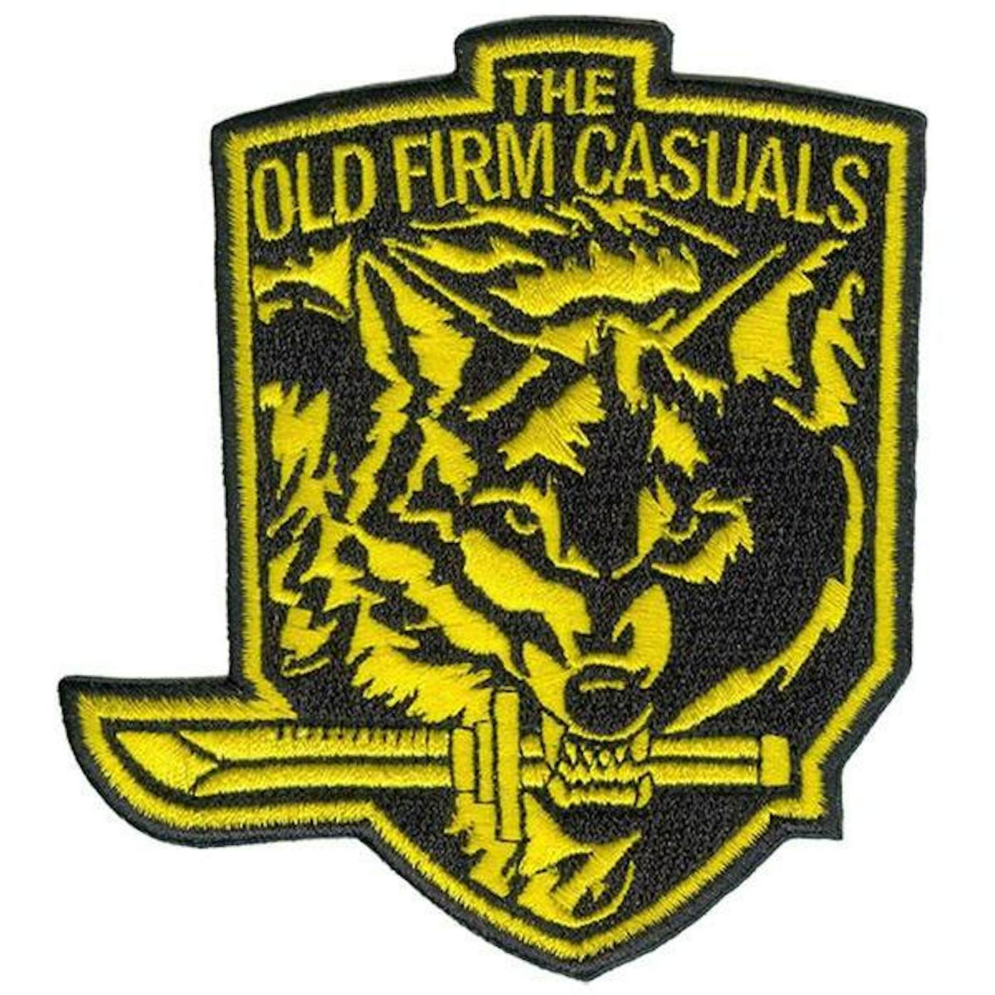 The Old Firm Casuals - Wolf Knife - Patch - Embroidered - 4" x 3.5"