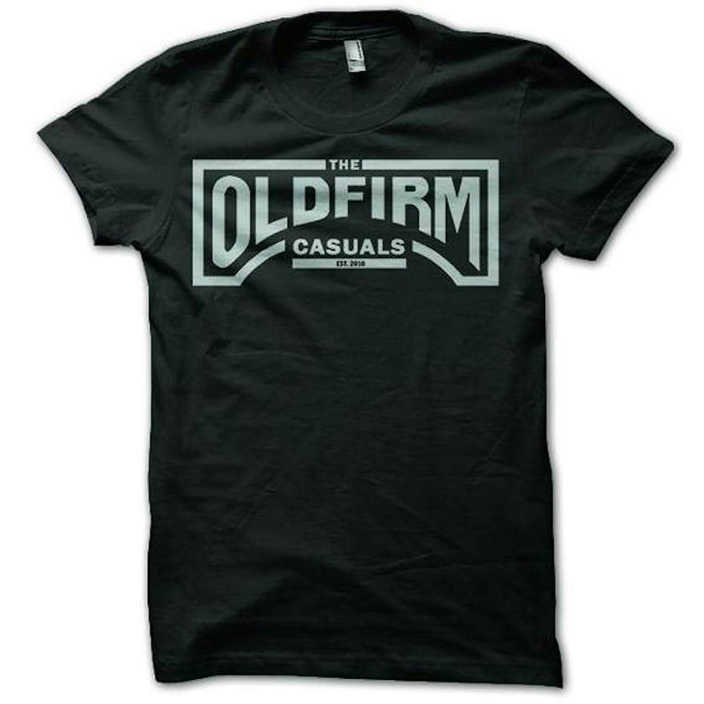 The Old Firm Casuals - Logo - Silver on Black - T-Shirt