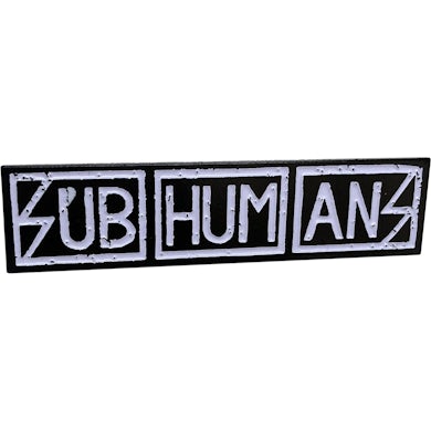 Subhumans - Text Logo - 2.5” Enamel Pin