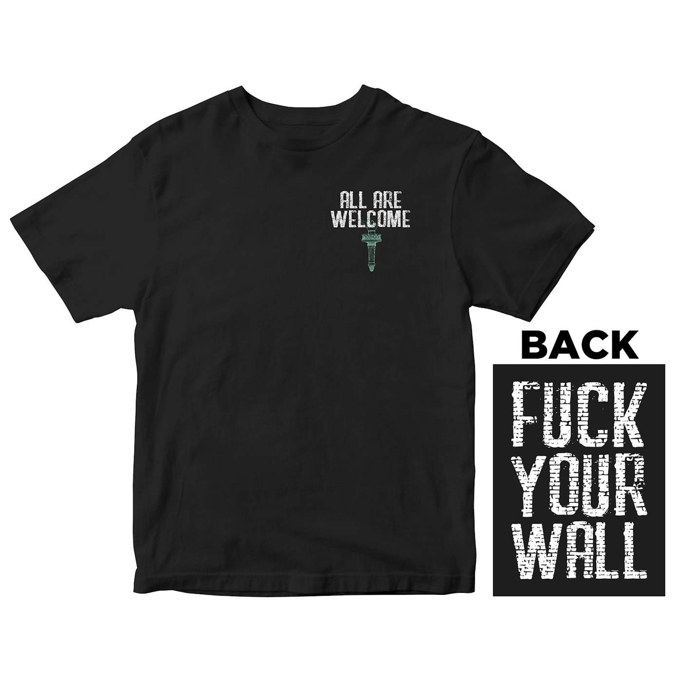 Lenny Lashley's Gang of One - Fuck Your Wall - Black - T-Shirt