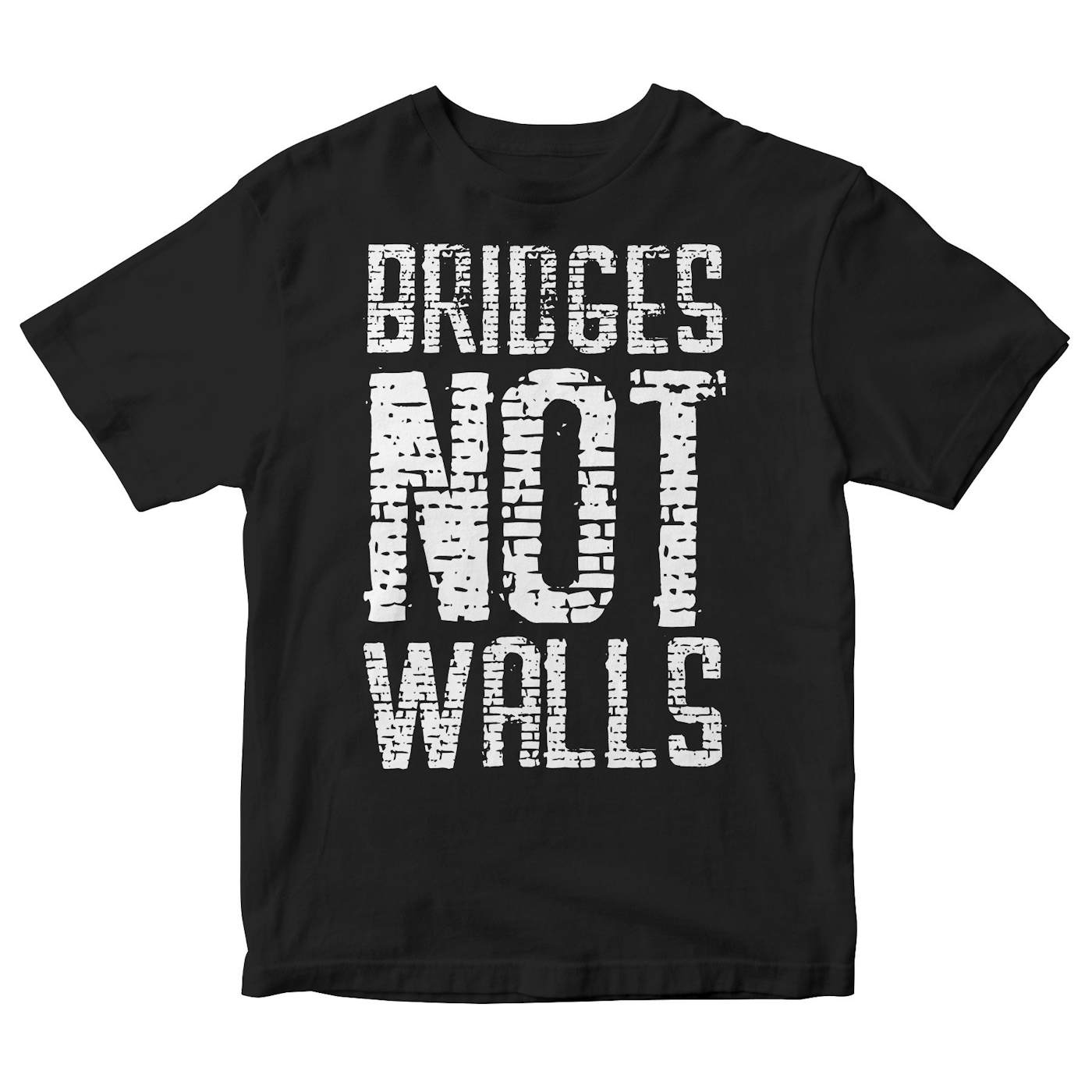 Lenny Lashley's Gang of One - Bridges Not Walls - Black - T-Shirt