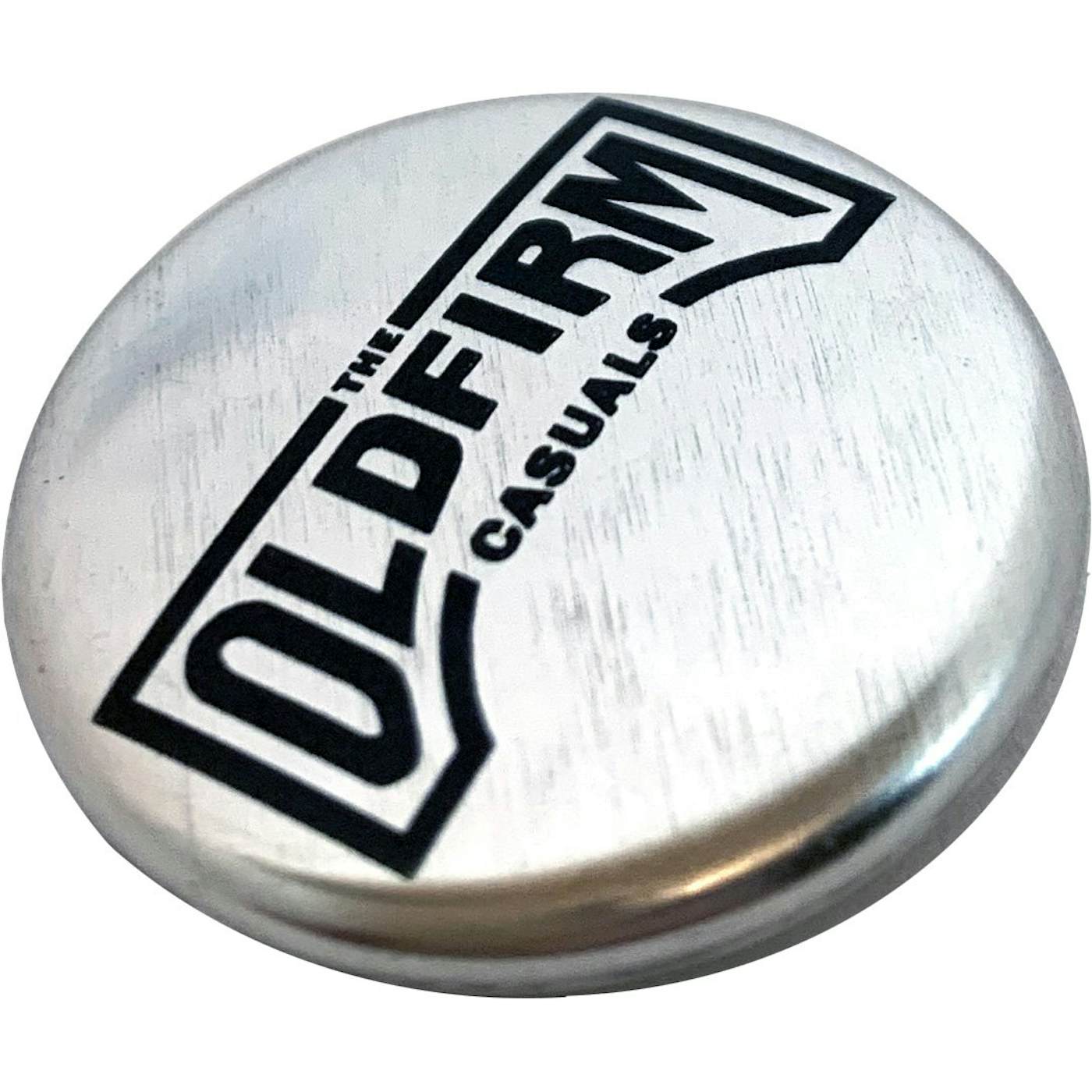 The Old Firm Casuals - Logo - 1'' Button - Black on Silver