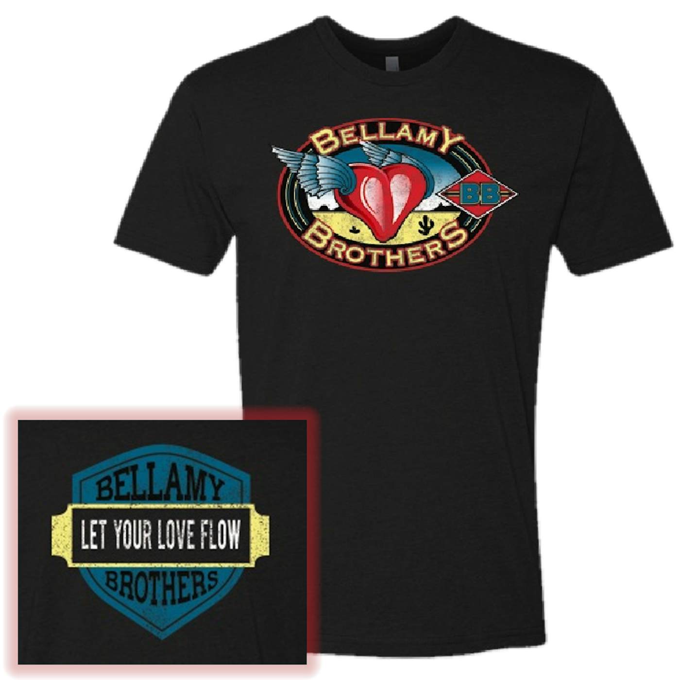 The Bellamy Brothers Black Logo Tee