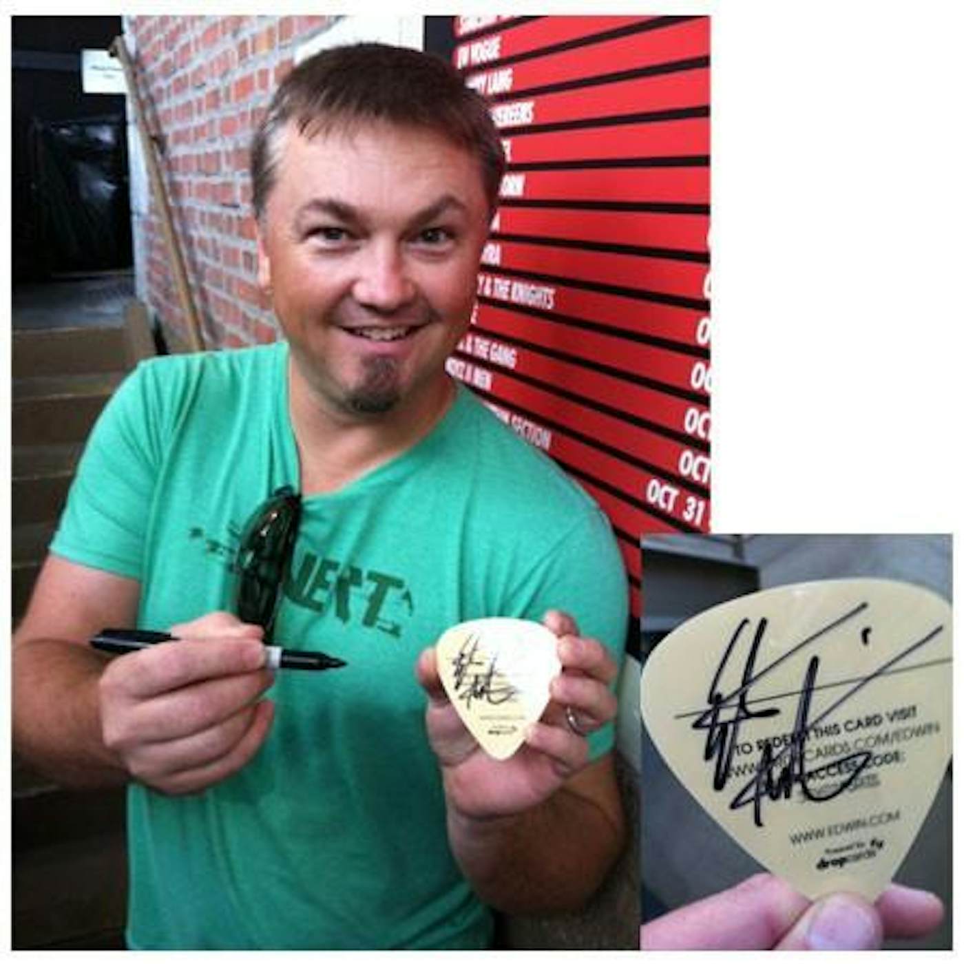 Edwin McCain AUTOGRAPHED Dropcard- Live Versions