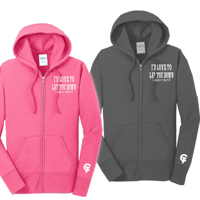 Conway Twitty Lay You Down Zip Up Hoodie You g around, oh, d darlin? merchbar