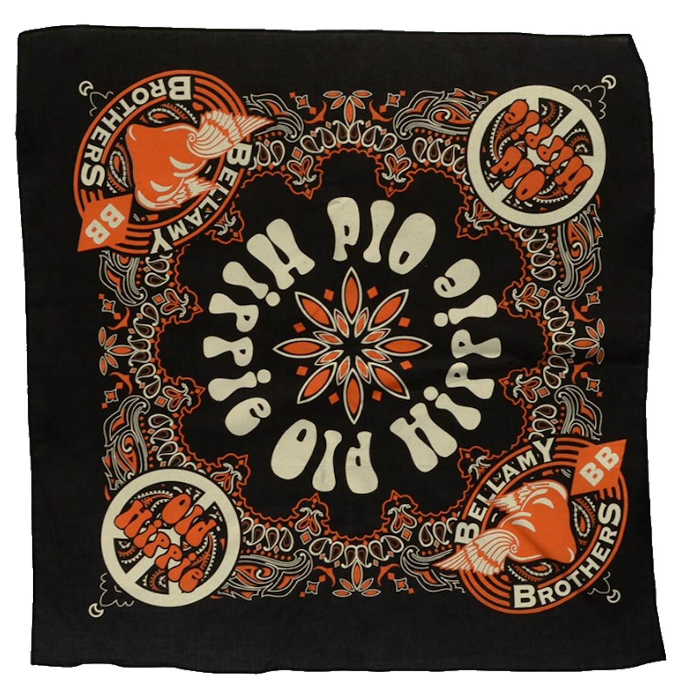 The Bellamy Brothers Old Hippies Bandana