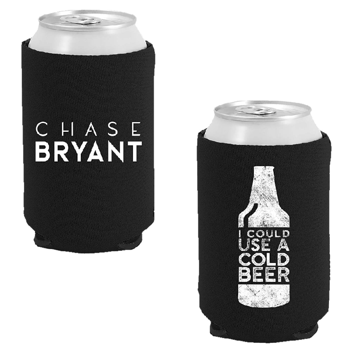Chase Bryant Black Can Coolie- Beer