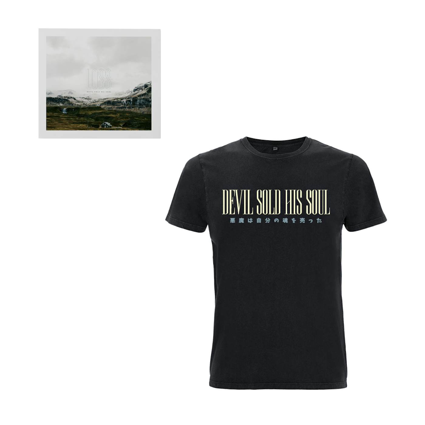 Devil Sold His Soul Loss + Tateishi T-Shirt - Stone Wash Black