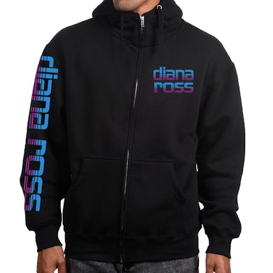 Diana Ross "Stacked Logo" Zip Hoodie