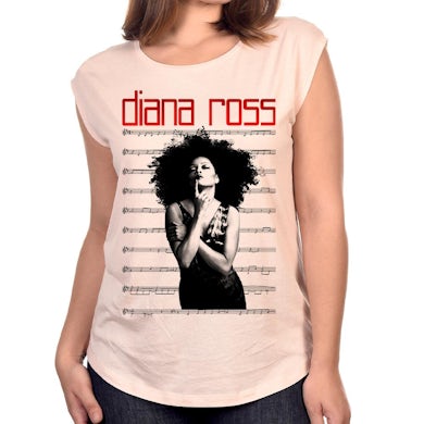 Diana Ross "Sheet Music" Women's Scoop Neck T-Shirt