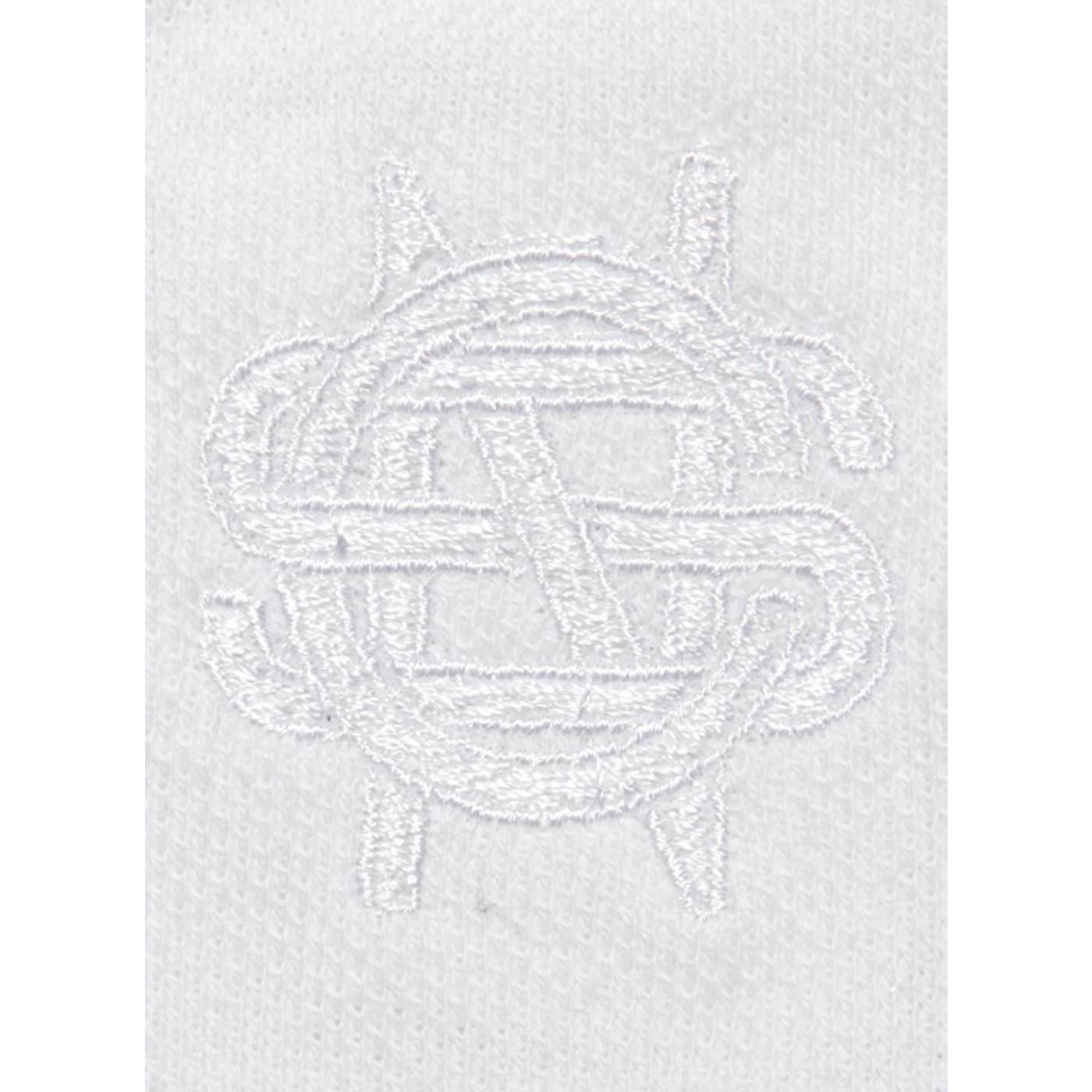 Crosby, Stills & Nash White Polo-Embroidered Logo