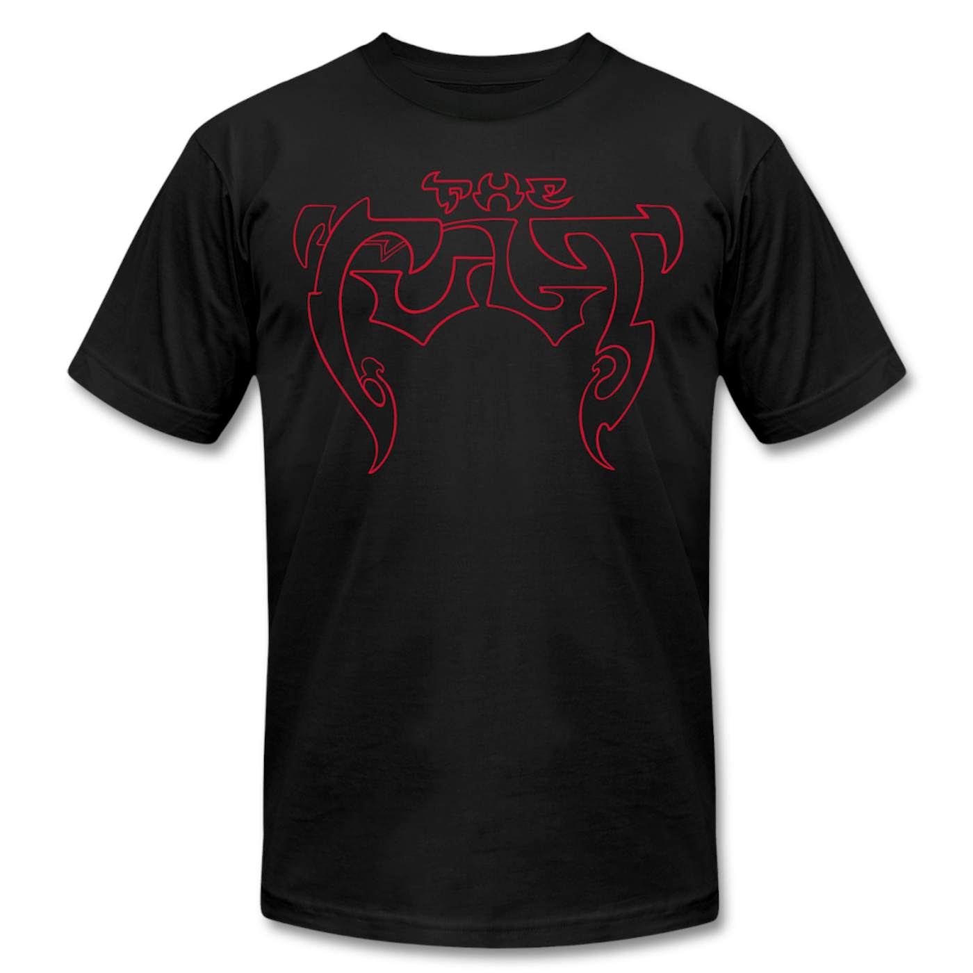 The Cult Black T, Electric Outline Logo
