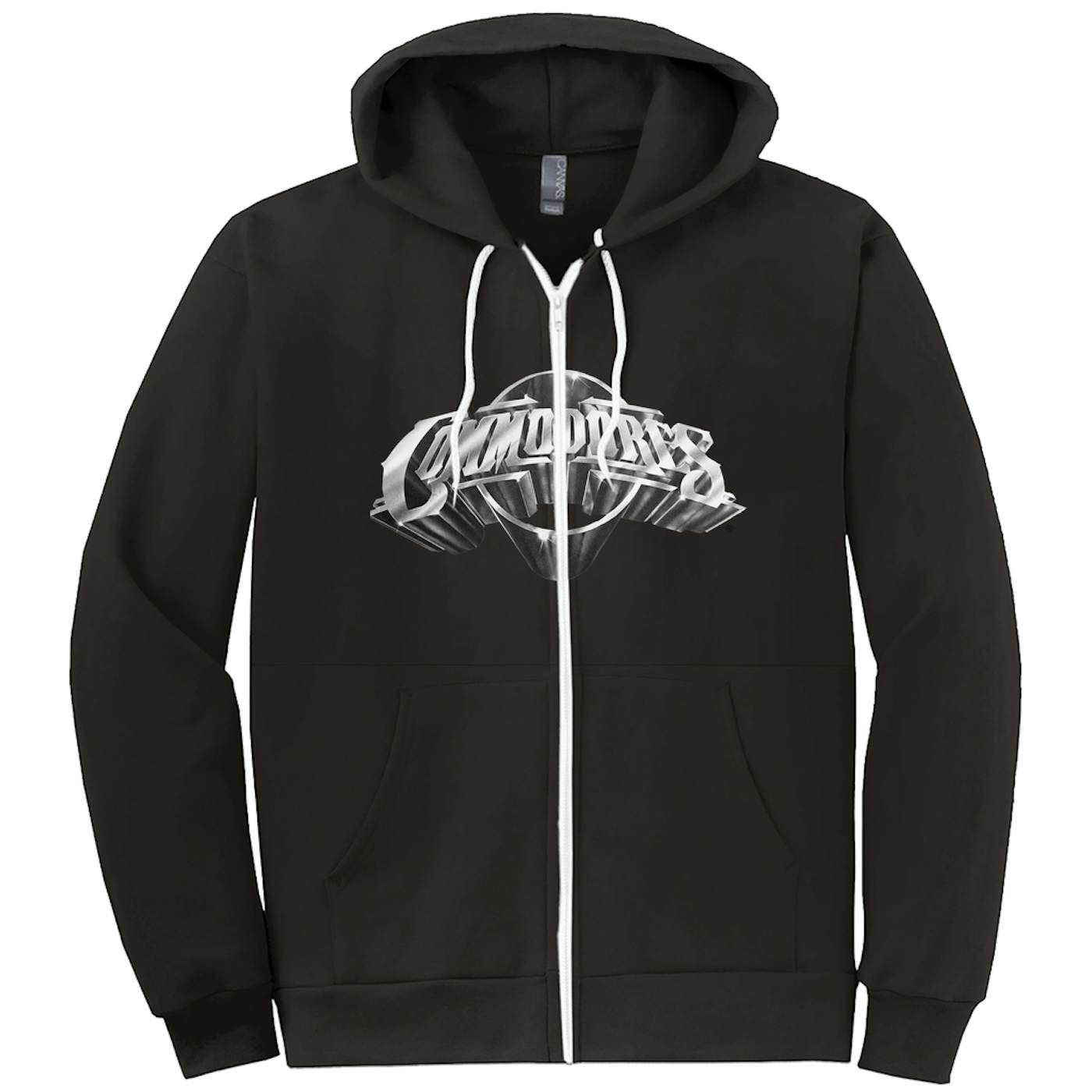 Commodores Classic Logo Zip-Up Hoodie (Black / Silver)