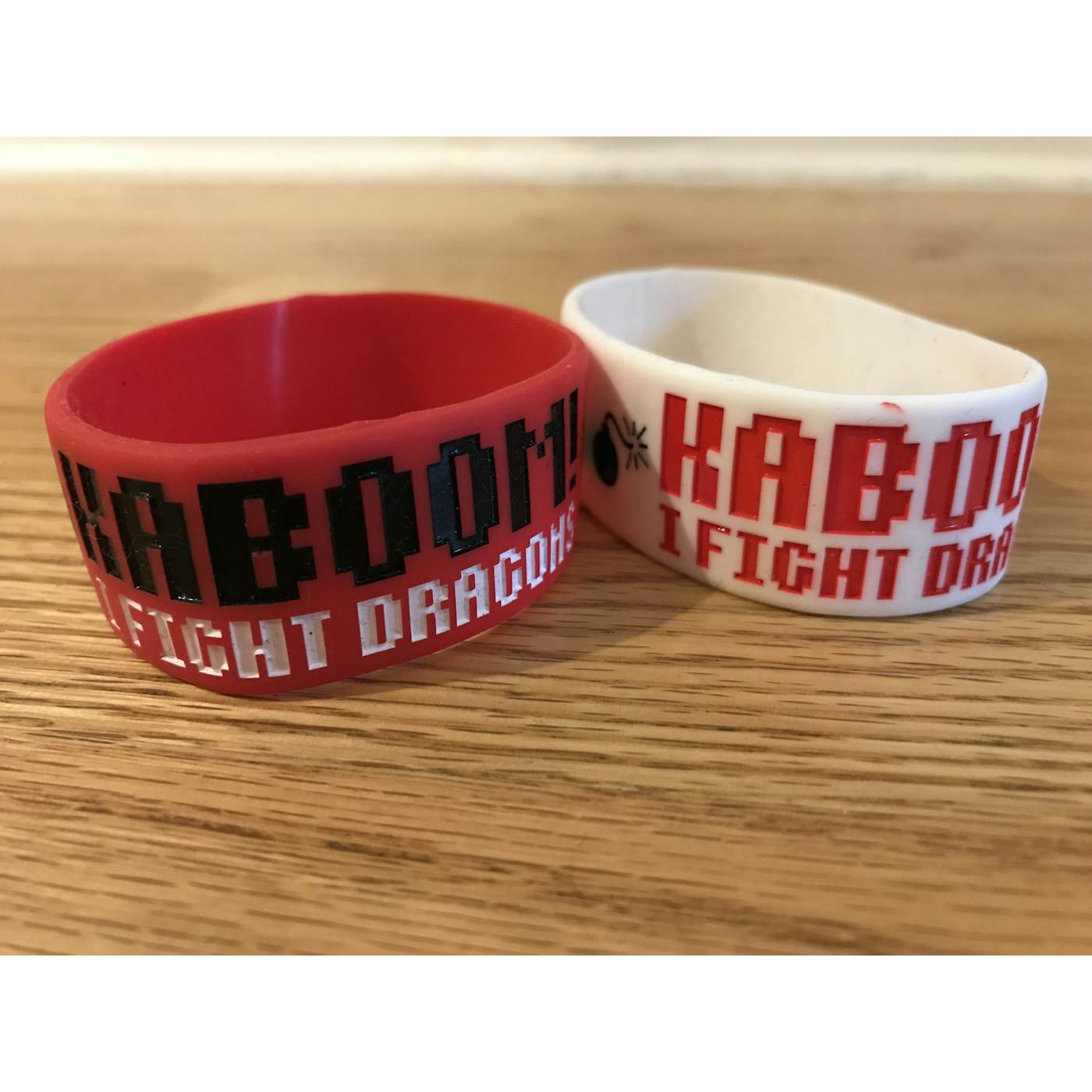 I Fight Dragons KABOOM! Vinyl Wristband (Discontinued)