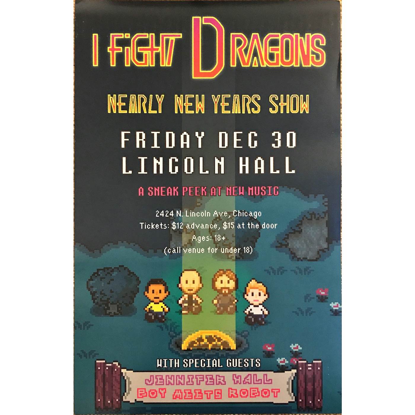 I Fight Dragons Nearly New Years 2016 Poster