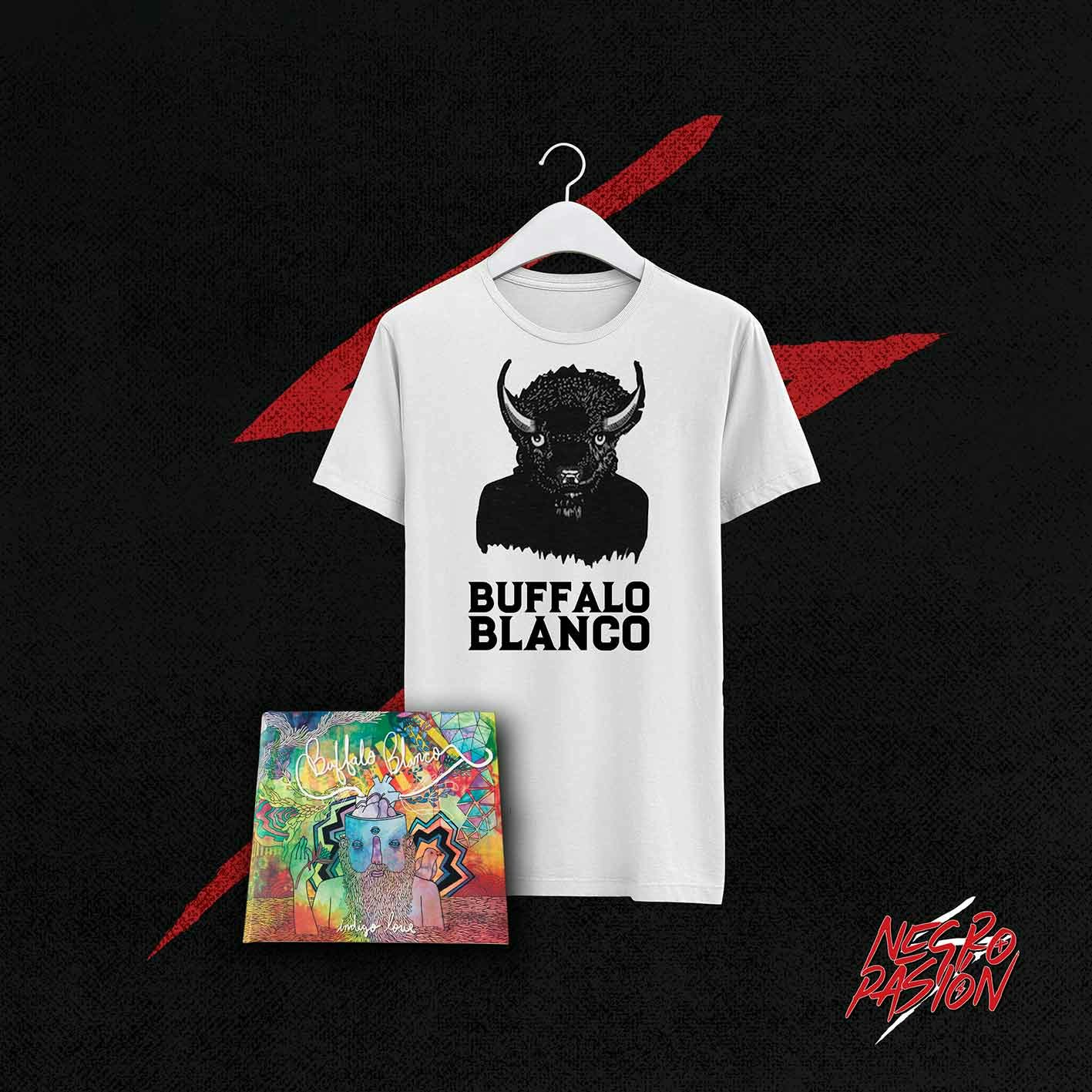 Combo Buffalo Blanco Camiseta Disco