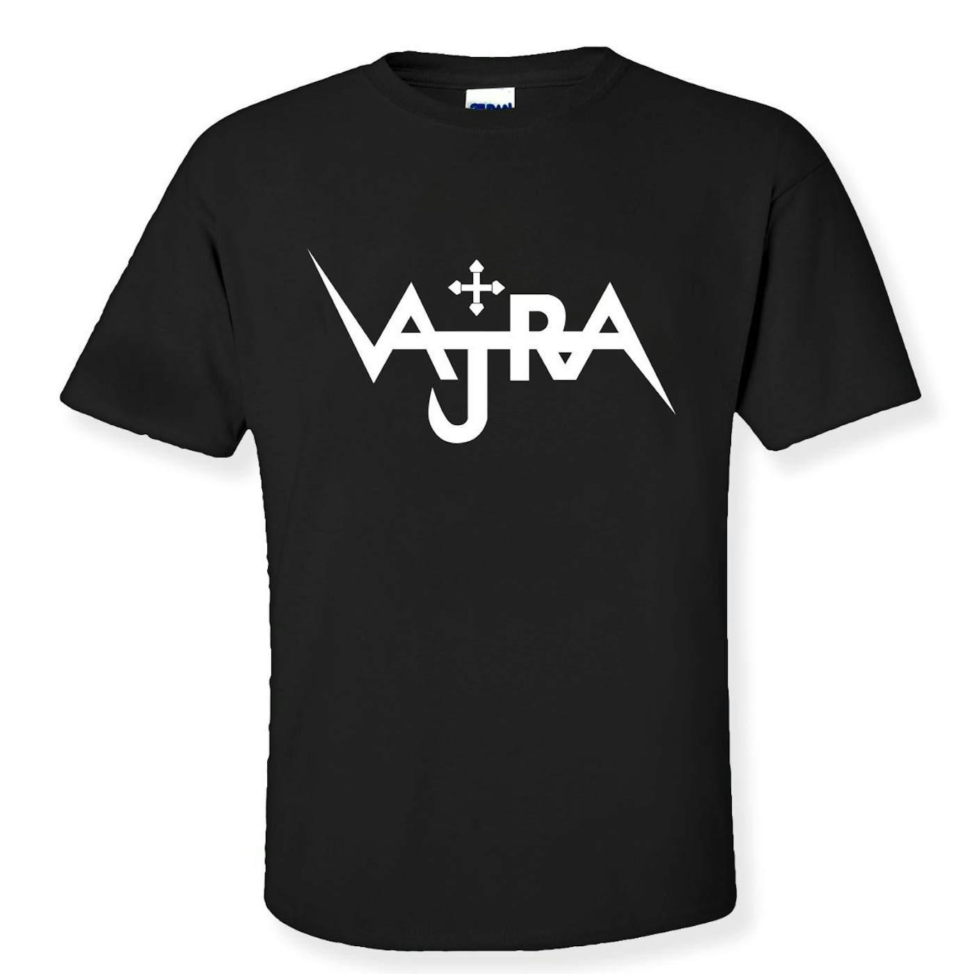Classic Vajra White Logo on Black Unisex T-Shirt