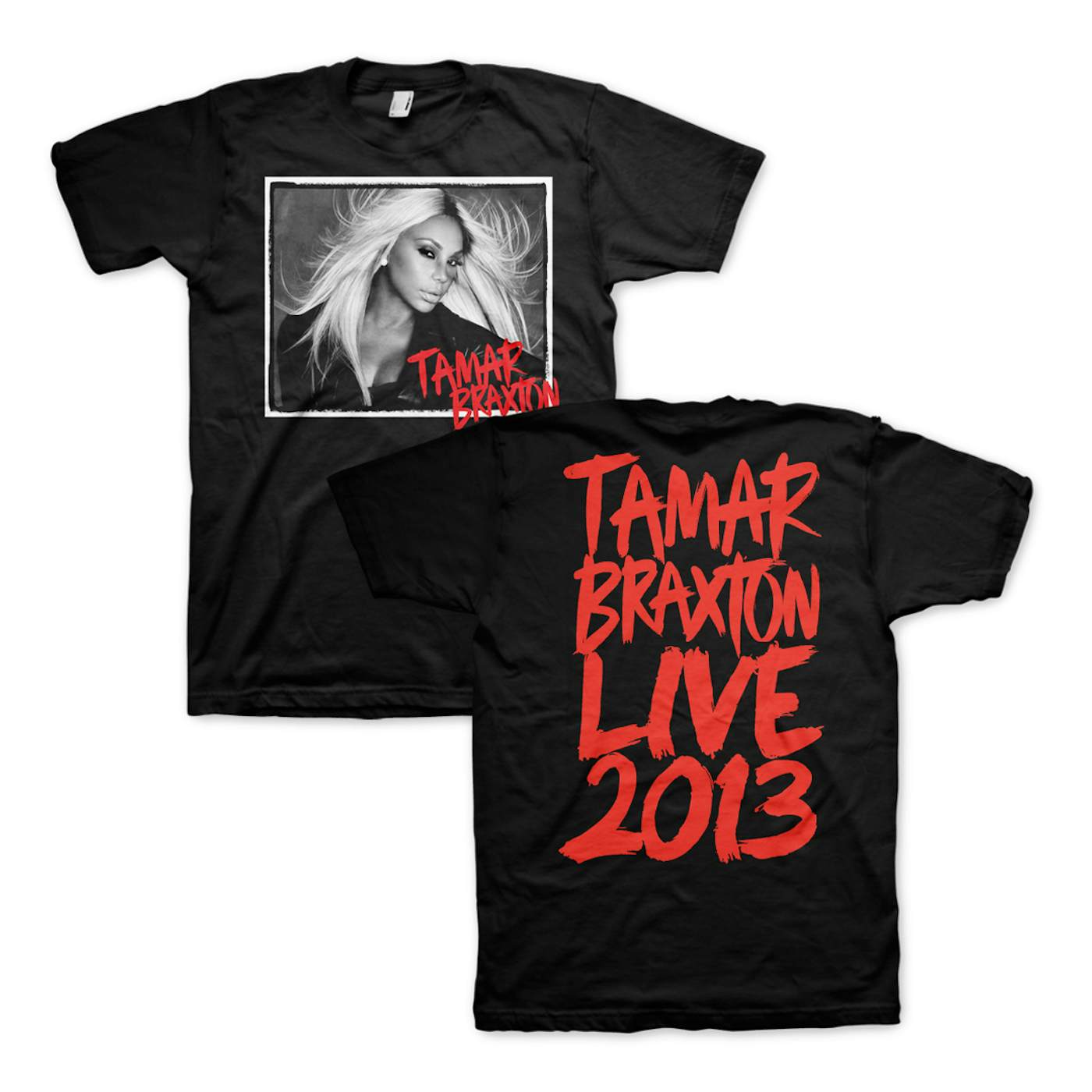 Tamar Braxton B&W Photo T-Shirt