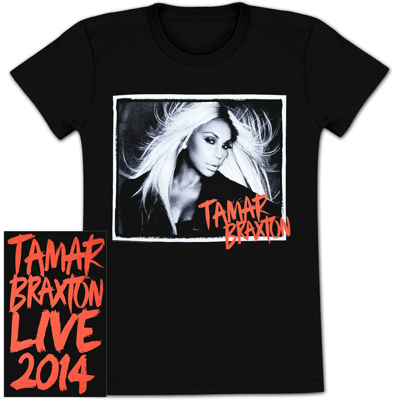Tamar Braxton 2014 B&W Photo T-Shirt