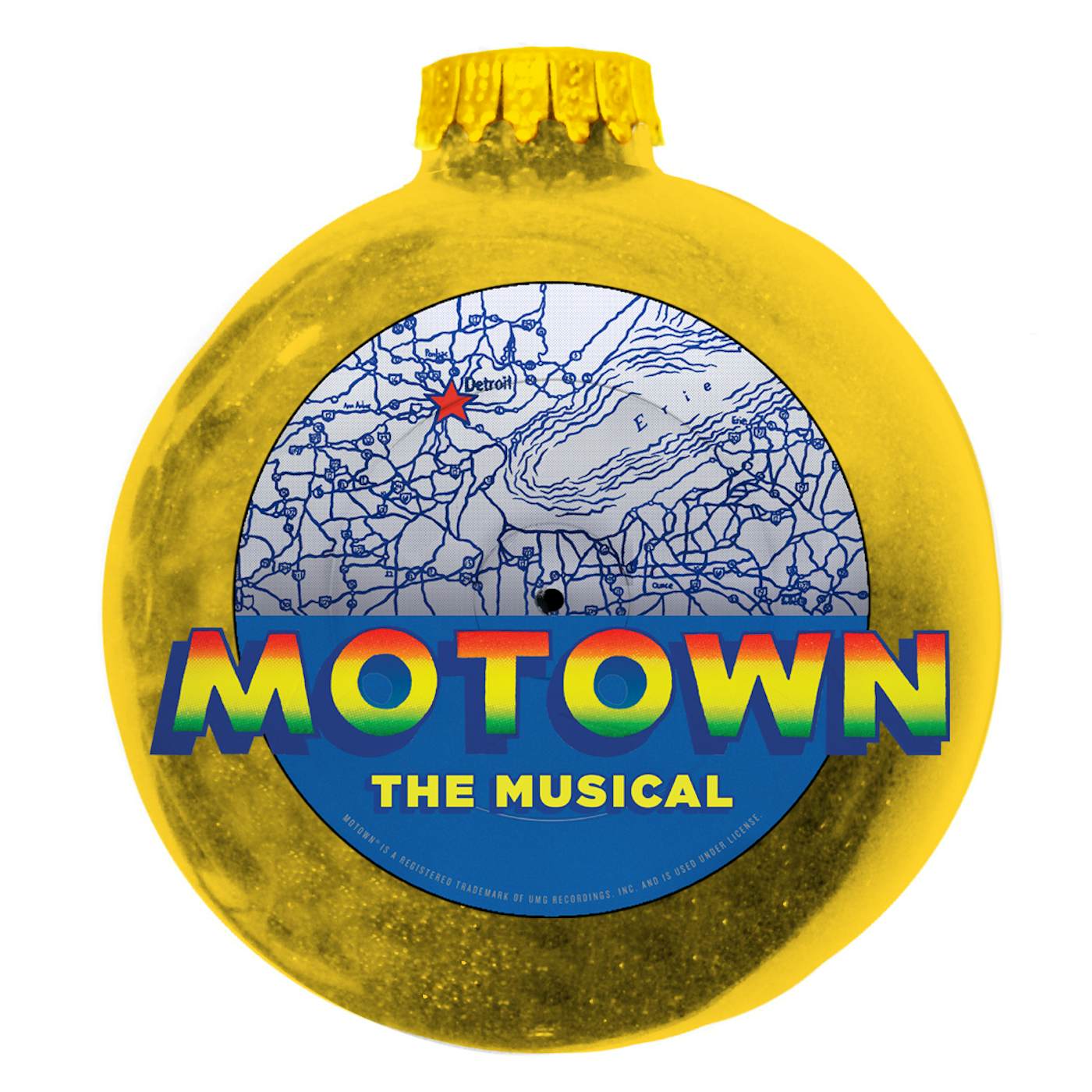 Motown The Musical Gold Record Ornament
