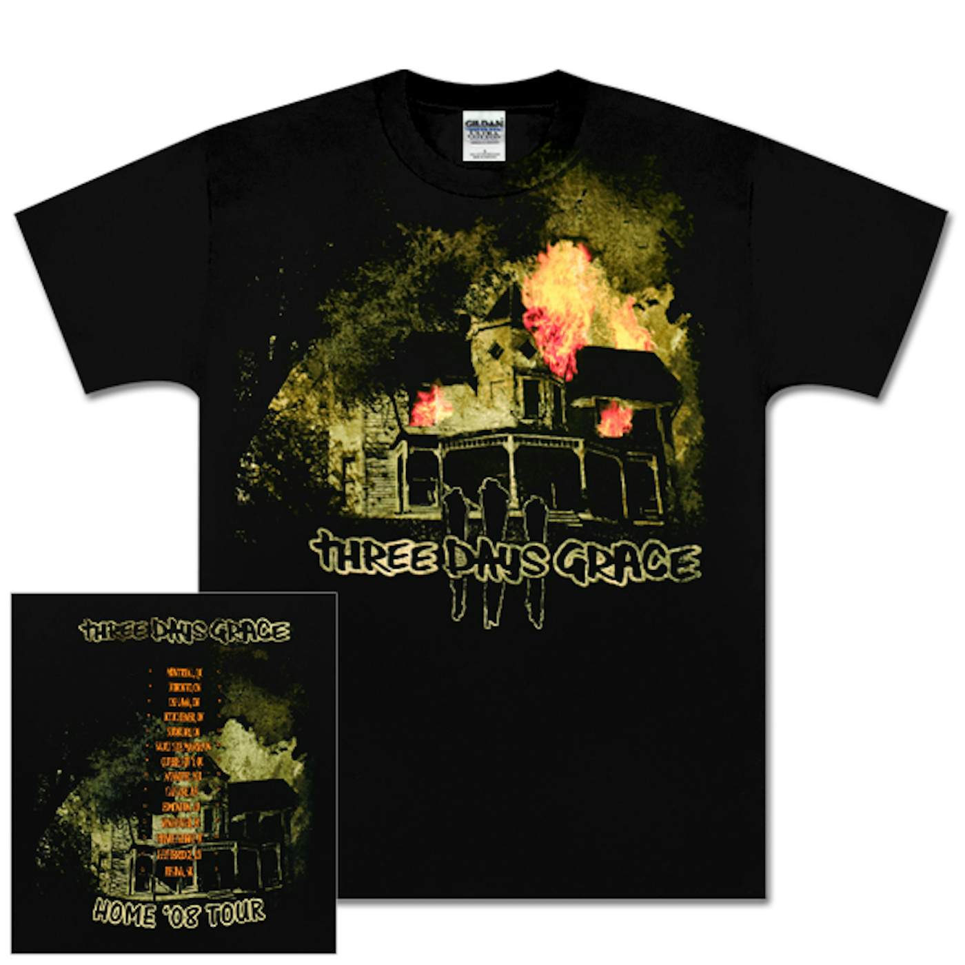 Three Days Grace Burning House T-Shirt