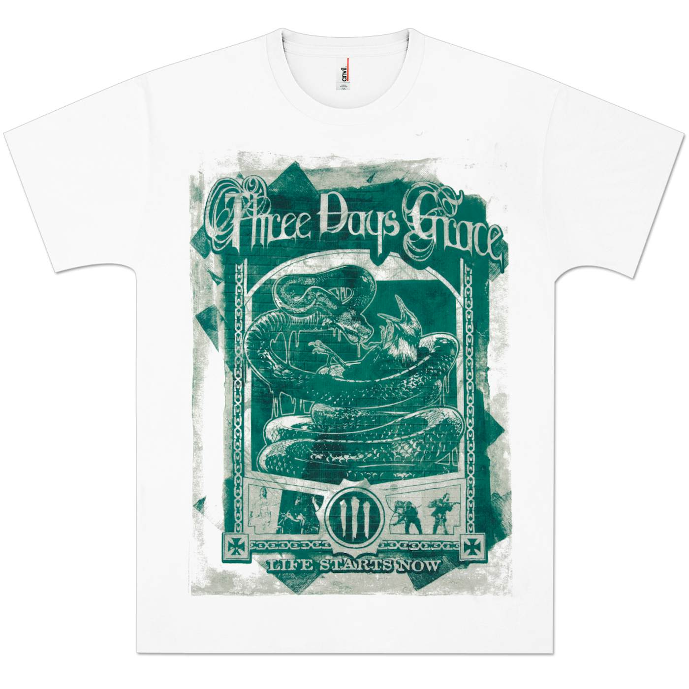 Three Days Grace Vintage Poster T-Shirt