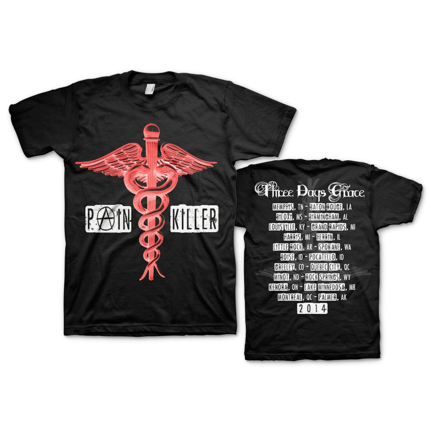 Three Days Grace Pain Killer Medic T-Shirt