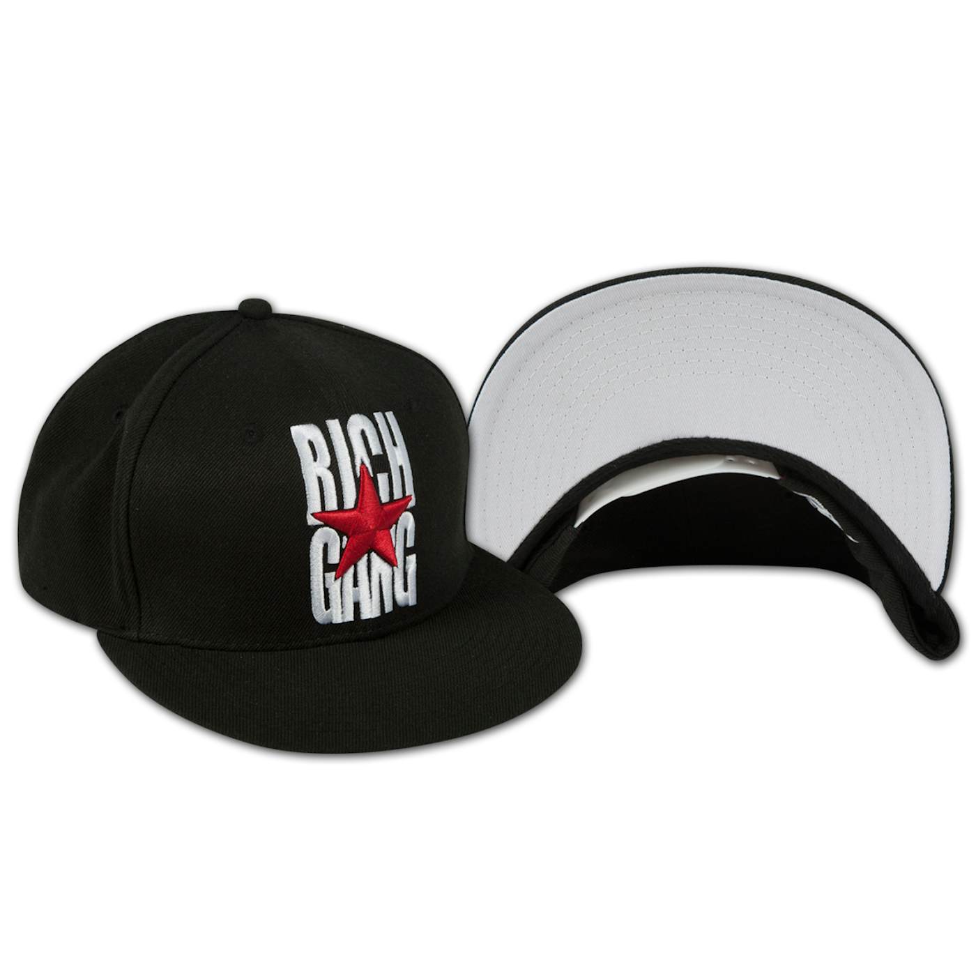 Rich Gang Logo Snap Back Hat In Black
