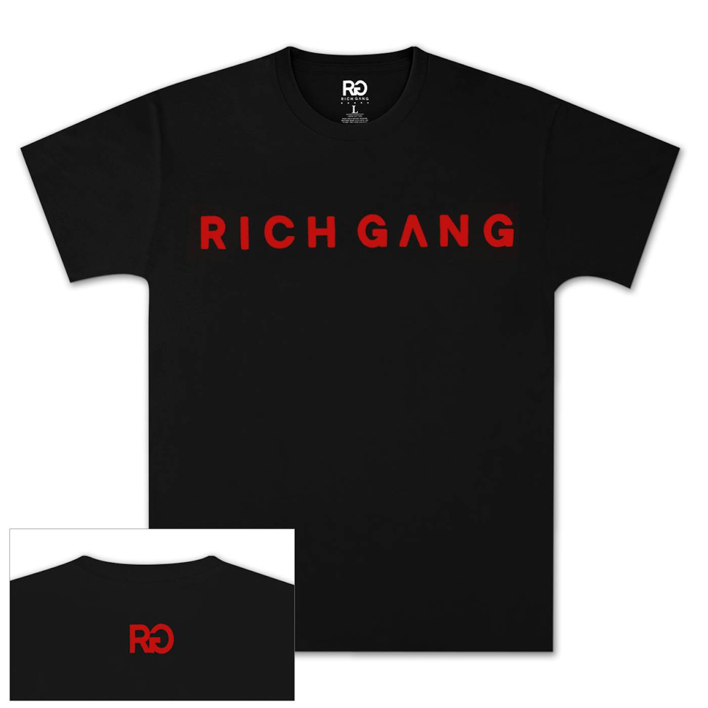 Rich Gang Felt Print T-Shirt