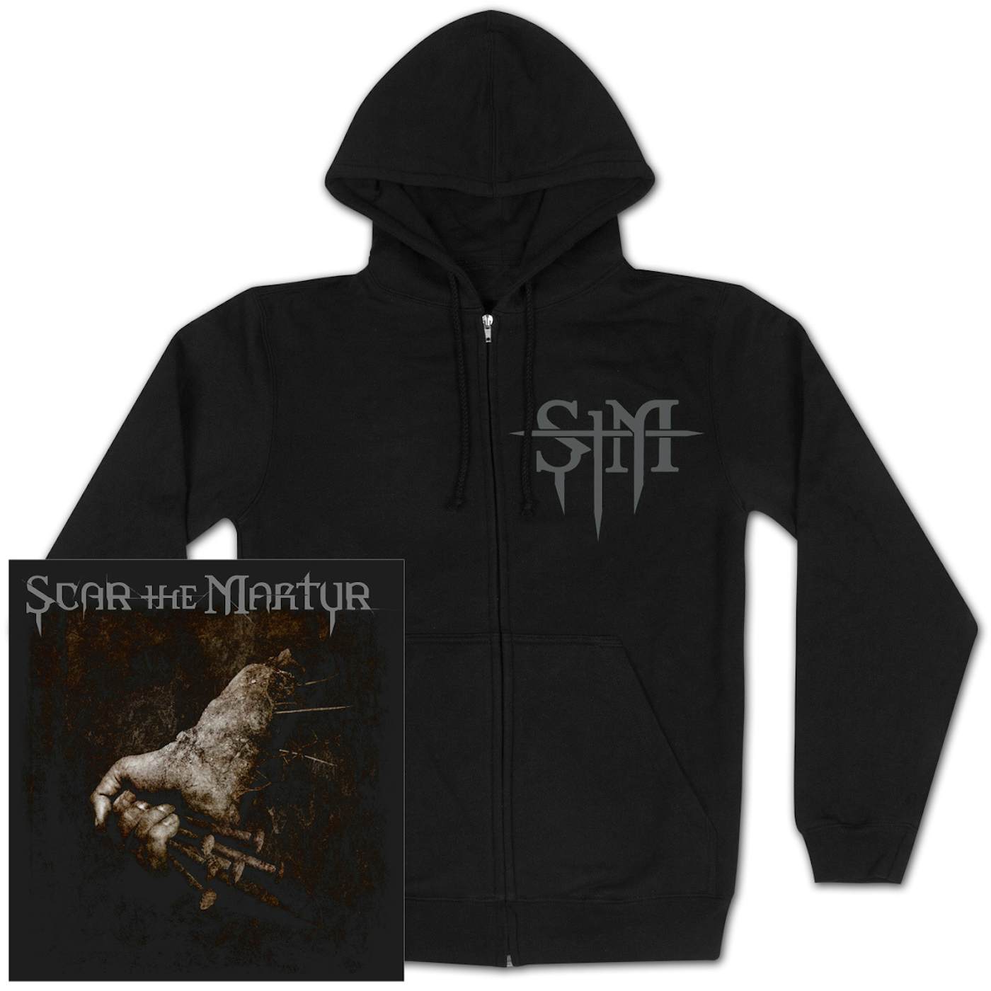 Scar The Martyr STM Nail Fist Hoodie