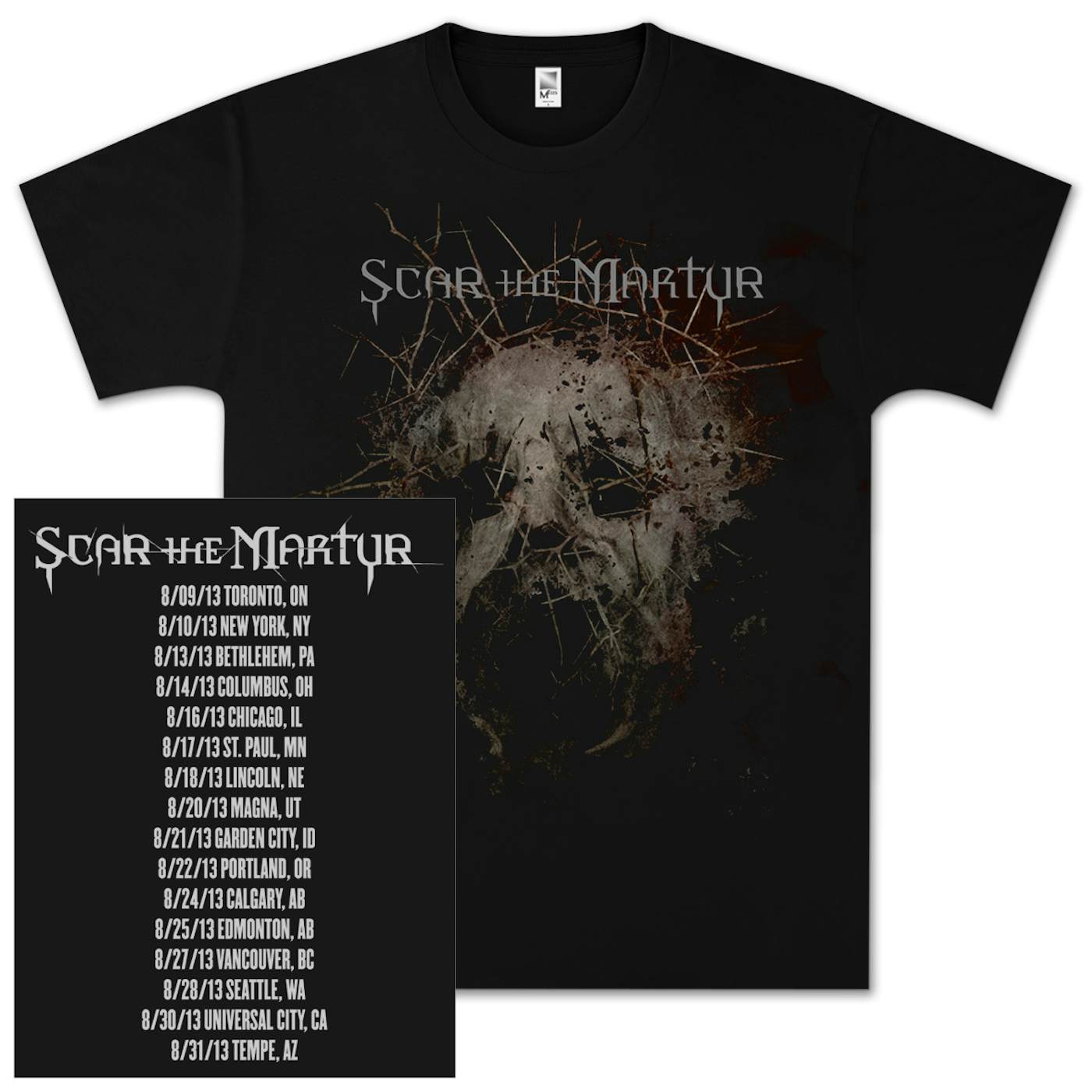 Scar The Martyr Album Tour T-Shirt
