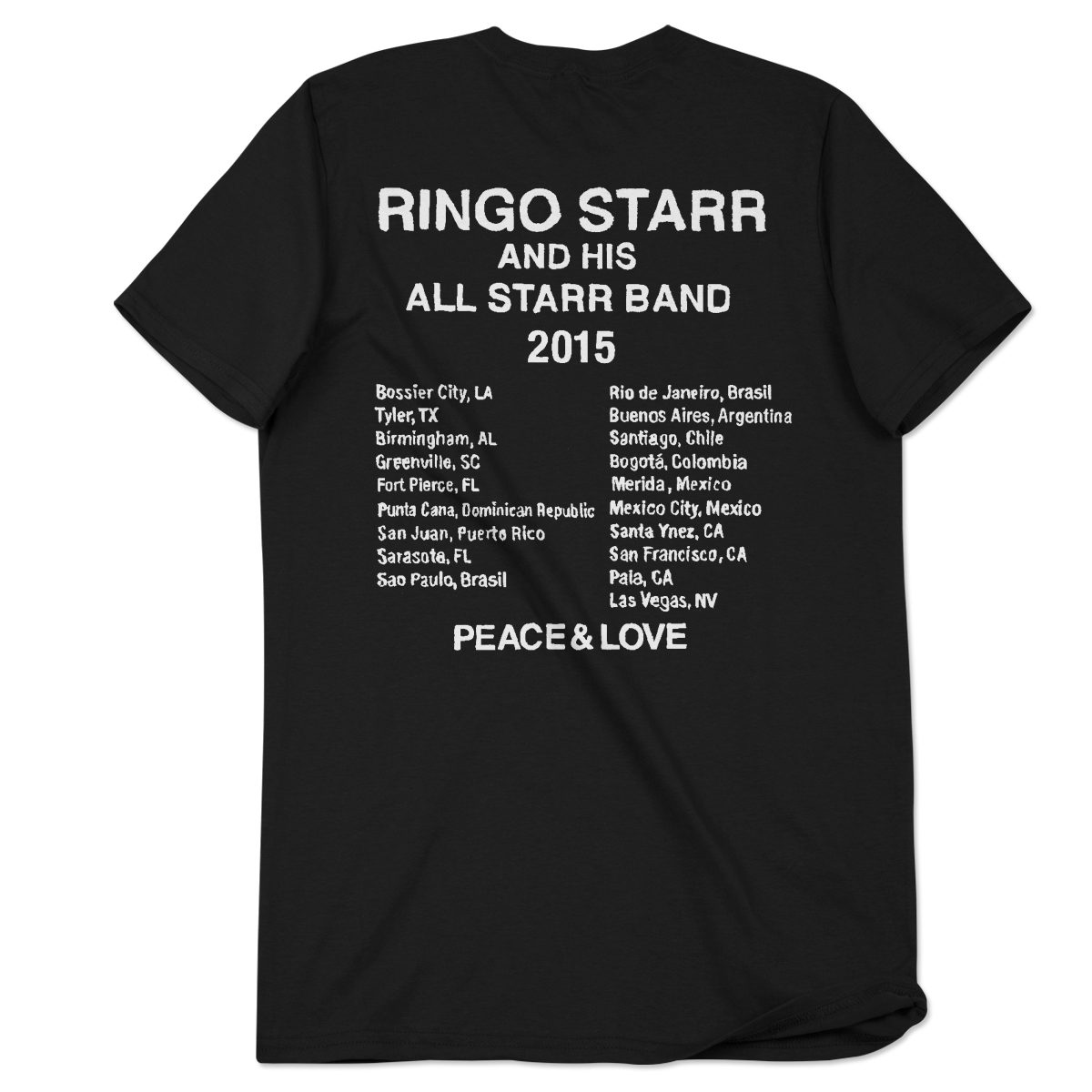 Ringo Starr PLR Photo Black Tour TShirt