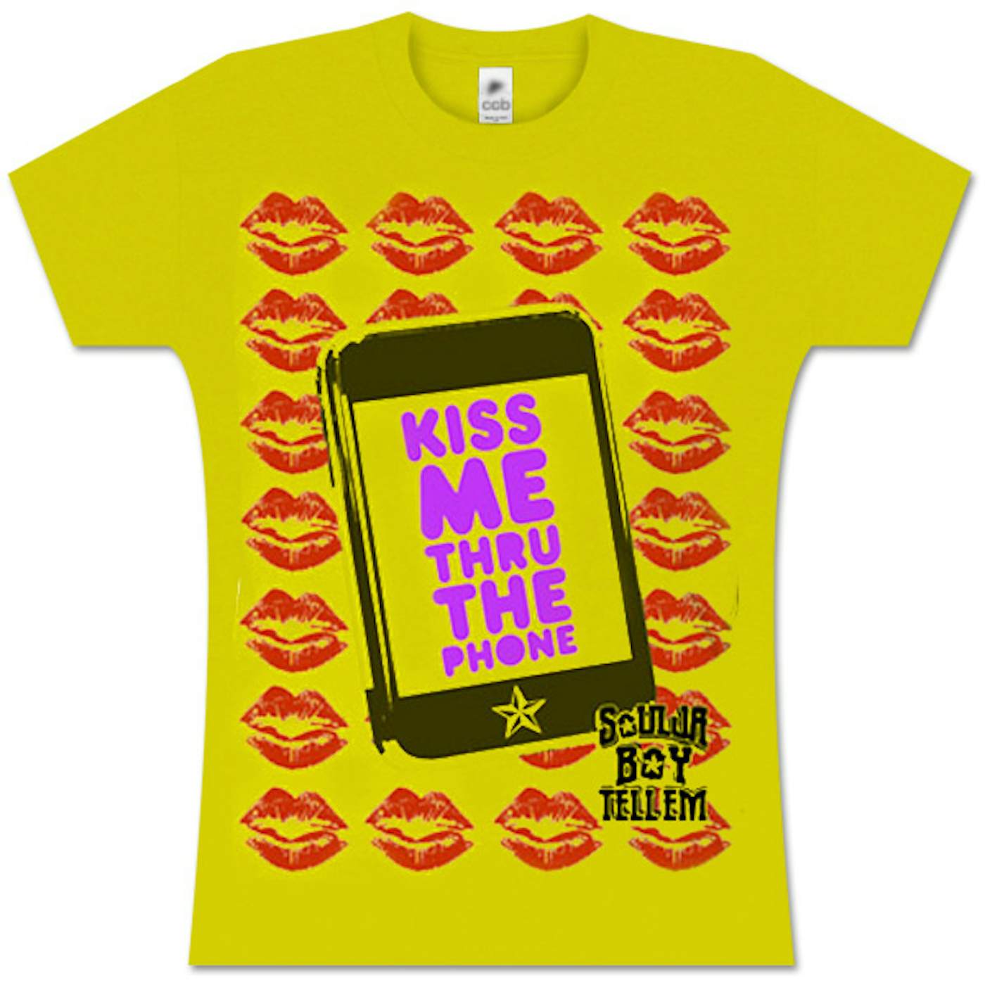 Soulja Boy Tell 'Em Cell Phone Kiss Babydoll T-Shirt