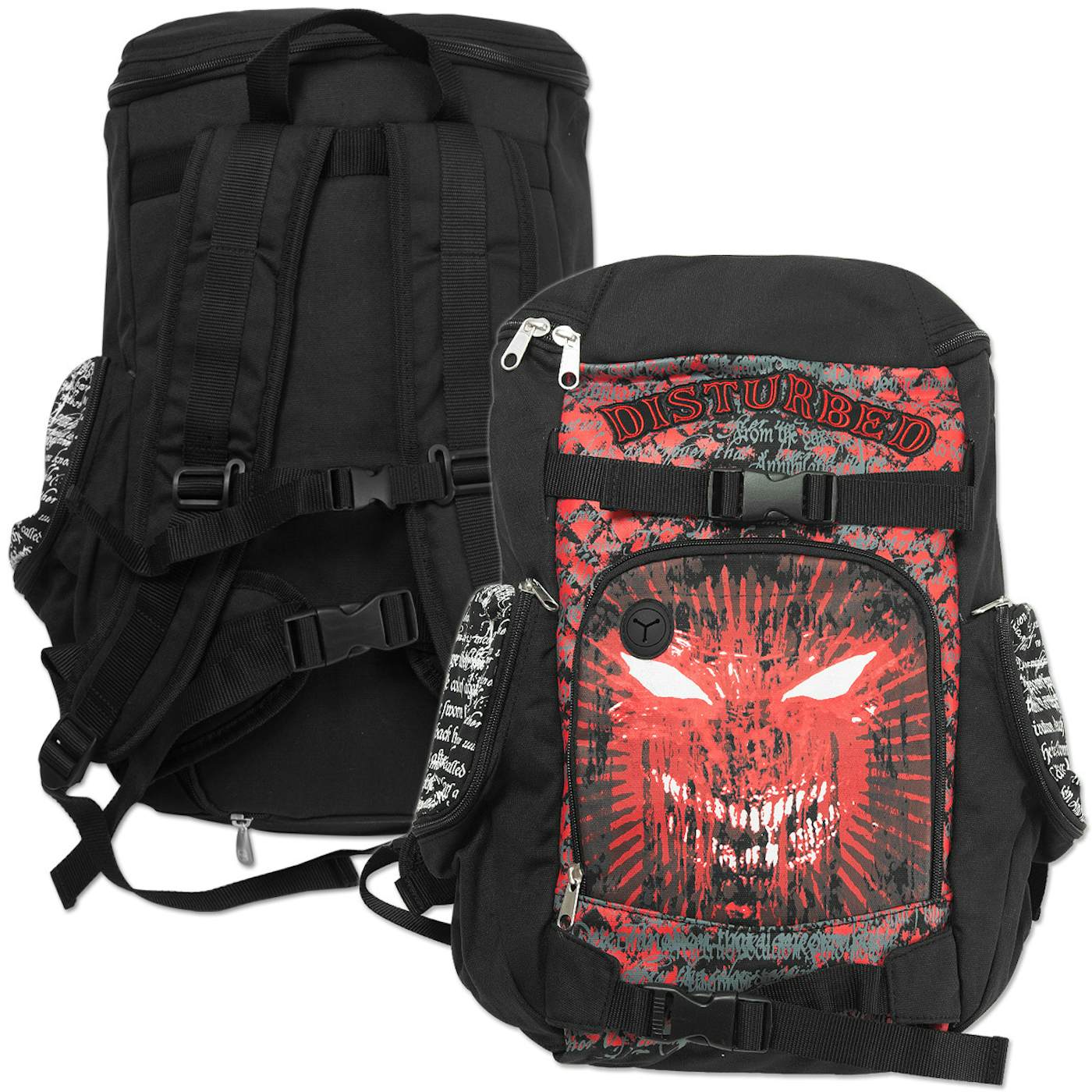 Disturbed Metal Face Backpack